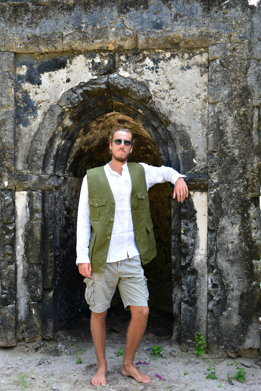 Safari Waistcoat - Cotton